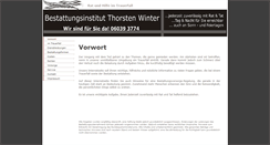 Desktop Screenshot of bestattungen-winter.net