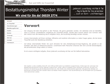 Tablet Screenshot of bestattungen-winter.net